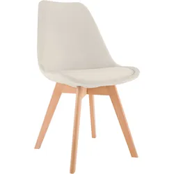 CLP Stuhl Linares Samt   Farbe: beige, Material: Samt