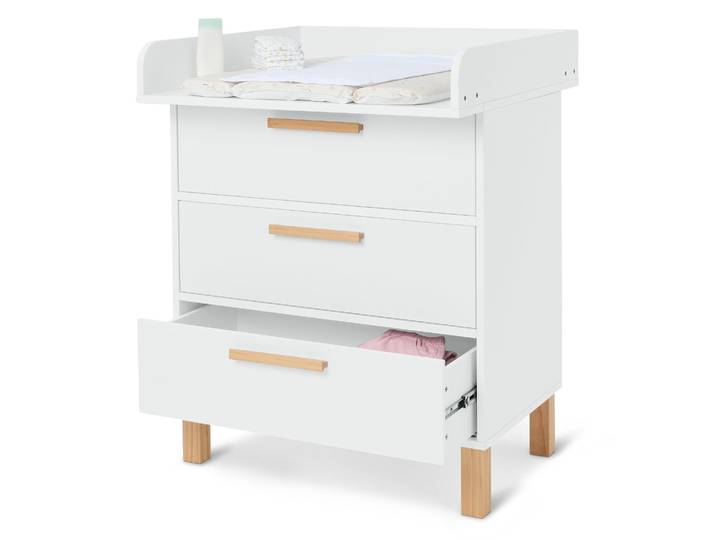Tchibo - Wickelkommode »Leira« mit Schubladen - 80x76x101,8cm - weiß -