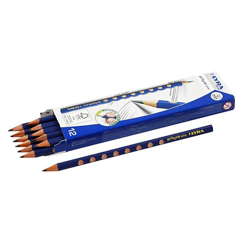 Lyra Bleistift Groove slim HB, Blau (3.30 mm, HB, 12x) (L1760100)