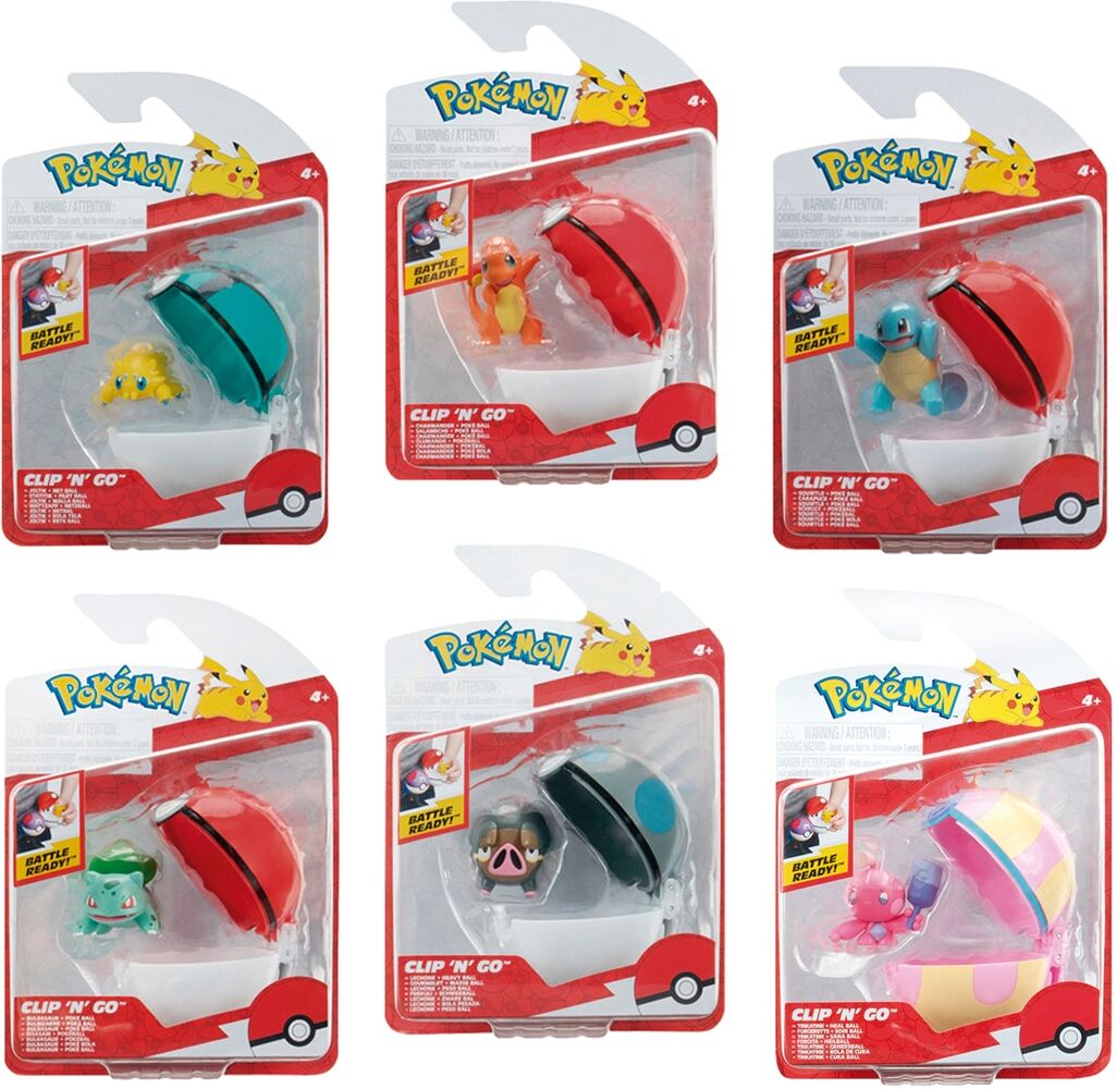 Pokémon Clip N Go . Modelos Surtidos.