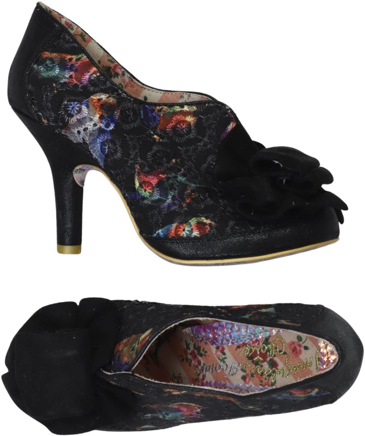Irregular Choice Damen Pumps, Schwarz, Gr. EU 41, Kunstleder - Second Hand