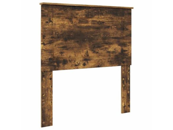 Makastle Kopfteil Geräucherte Eiche 93x100 cm Holzwerkstoff Wandmontage