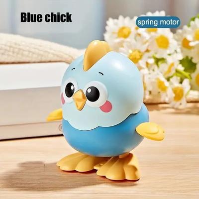Uplift Treasures Clockwork Jumping Chicken Toy For Kids blue