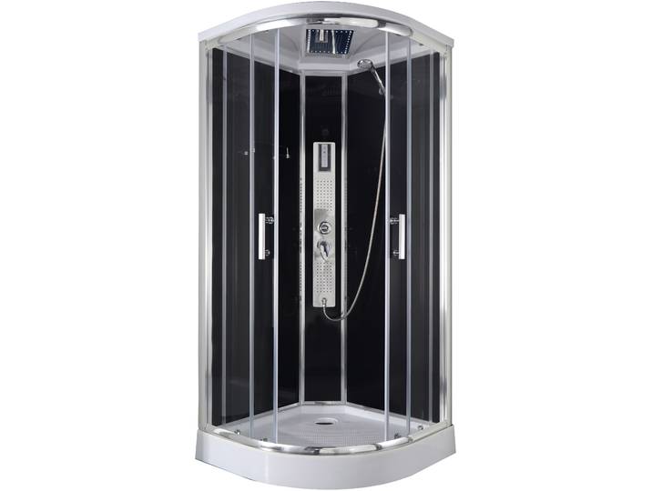 Komplettdusche SANOTECHNIK Trend 1 , grau (chromfarben), B:90cm H:215cm T:90cm, Duschkabinen, Komplettdusche, mit Beleuchtung