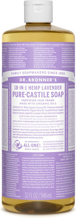 Dr. Bronner's Lavender Liquid Soap 946 ml