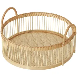Tablett LEKIKA (DH 30x15,50 cm) - braun - DH 30x15,50 cm