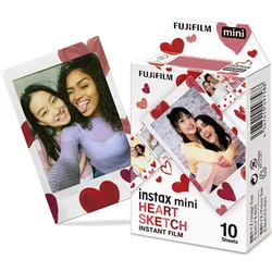 Fujifilm Instax Mini Heart Sketch WW1 Sofortbildfilm