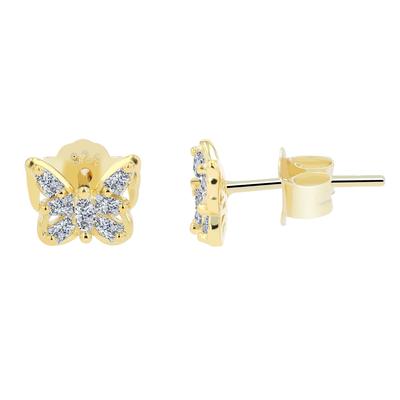 Paar Ohrhänger ADELIA´S "Ohrringe – Ohrstecker aus 925 Silber", Damen, Gr. Damen, Silber 925 (Sterlingsilber), gold, Ohrringe, Schöne Geschenkidee zum Jubiläum