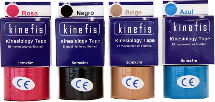 Pack Poupo - 24 Rolos Banda Neuromuscular - Kinefis Kinesiology Tape 5 cm x 5 metros