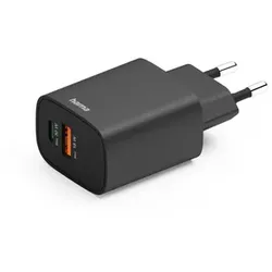 HAMA Schnellladegerät, 1x USB-C, 1x USB-A, PD, 30 W, schwarz