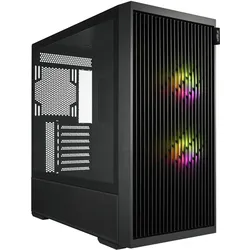 Fortron M330-BA Gehäuse Midi Tower mITX, mATX, ATX Schwarz ARGB (ATX, mATX, Mini-ITX), PC Gehäuse, Schwarz