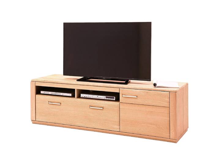 Meuble TV - 179 cm Type B Matériau : En partie en bois massif Surface en bois : Huilé Bois 179 x 54 x 51cm