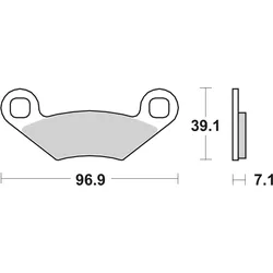 SBS Bremsbelag 642ATS Quad Sinter