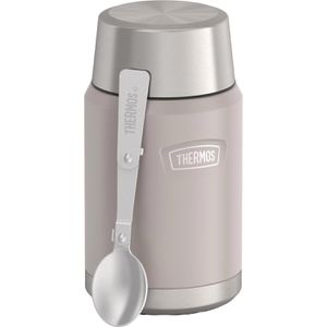 Thermos Thermobehälter Icon Food Jar 4120323071, Edelstahl, hält 14 h warm, sandstone, auslaufsicher, 710 ml