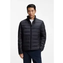 BOSS für Herren. 50519237 Wasserabweisende Jacke Cenitos mit marineblauem Logo-Detail (50), Lässig, Recyceltes Polyester