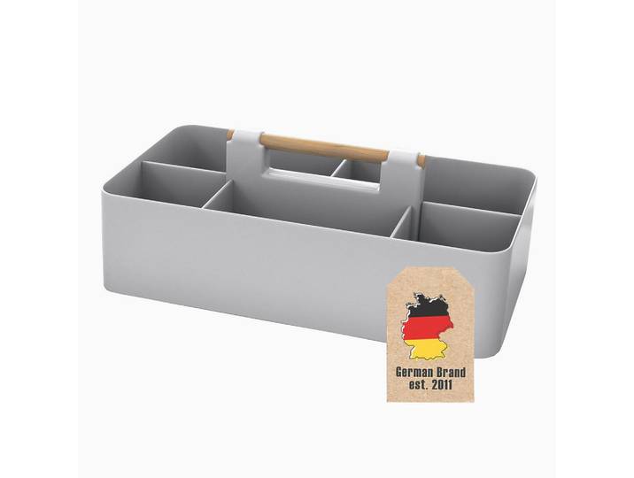 Intirilife Make UP Organizer 32/15.5/8 cm (Grau), Kunststoff, 15.5x8x32 cm, Ordnen & Aufbewahren, Deko- & Aufbewahrungsboxen, Organizer