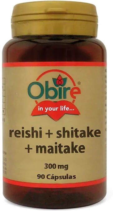 Obire REISHI + SHITAKE + MAITAKE 300 MG 90 Caps
