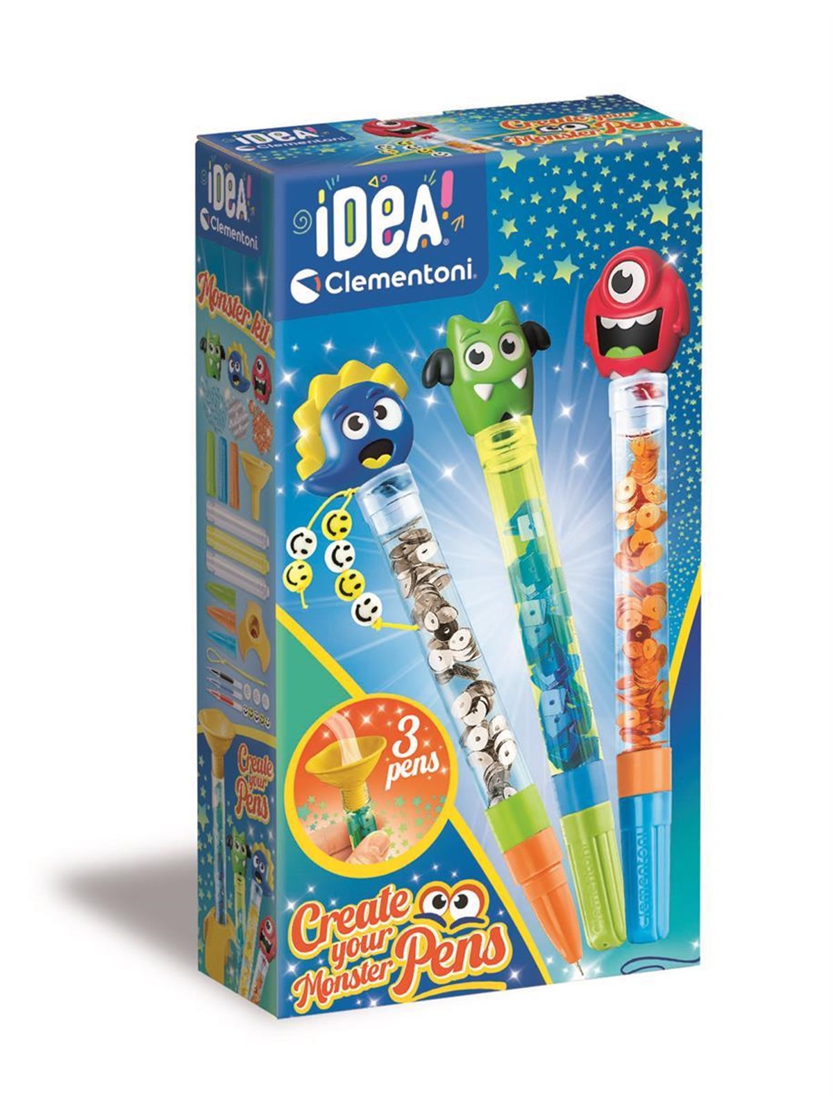 Clementoni Create Your Pens 3-Pack Monster