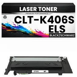 Toner CLT-K406S / ELS für Samsung Schwarz K406 Premium Alternative Günstig Xpress C460W/410W CLP-360/365/366/368 CLX-3300/3305/3305FW/3306