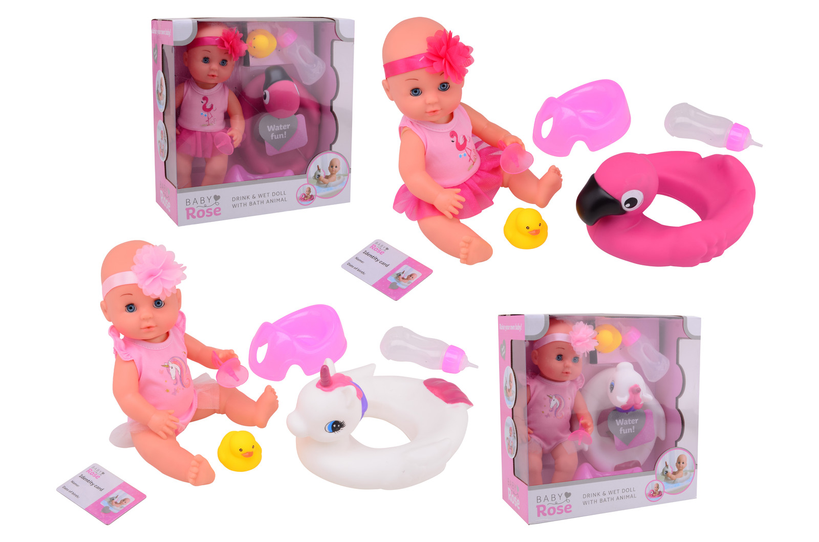 Johntoy Panenka Baby Rose, 30 cm