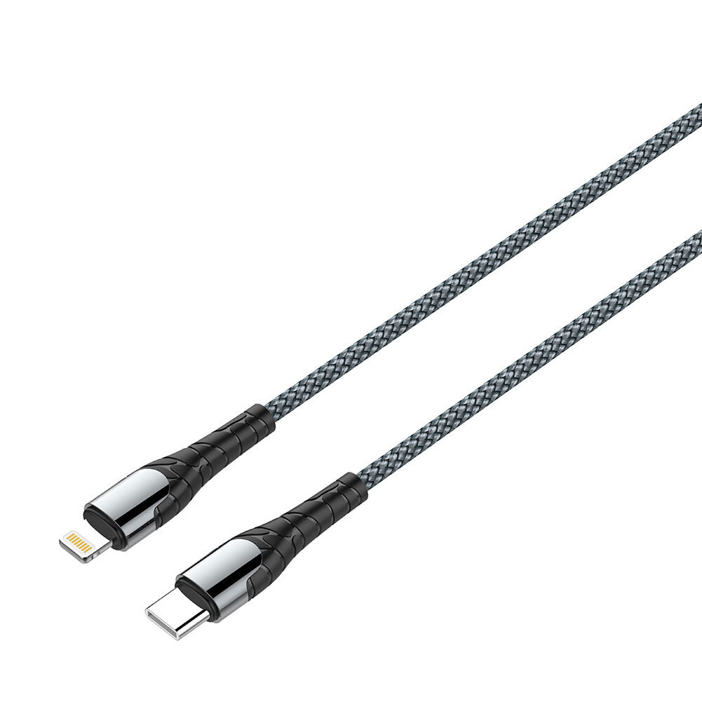 ColorWay USB Type-C naar Apple Lightning kabel voor PD snelladen 3.0A (30W), 1 meter - Grijs - CW-CBPDCL033-GR