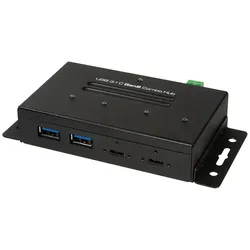 LogiLink UA0316 - USB 3.2 Gen 1 (3.1 Gen 1) Type-C,USB 3.2 Gen 2 (3.1 Gen 2) Type-A - 10000 Mbit/s - Schwarz - Metall - 0,6 m - RoHS - CE
