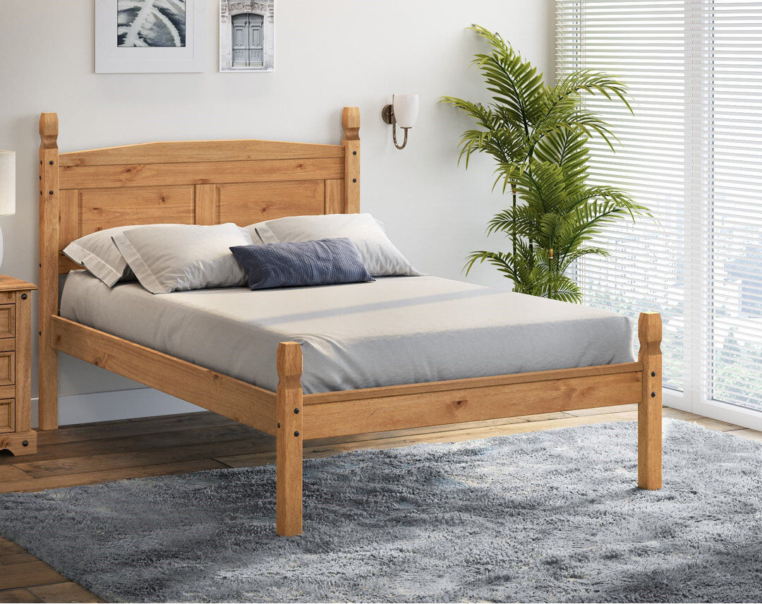 Brambly Cottage Corona Low Foot End Bed Frame Antique Wax Small Double (4')