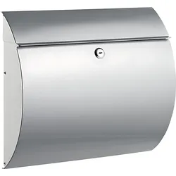 Alco Briefkasten Metall lackiert 330x120x375mm silber