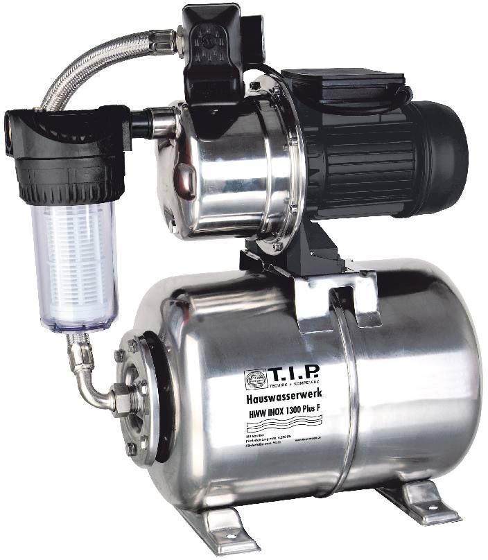T.I.P. Hauswasserwerk HWW INOX 1300 PLUS F max. Fördermenge: 4.350 l/h