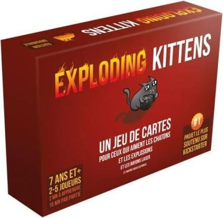 Exploding Kittens basisspel editie 2022 van Asmodee voor 2-5 spelers