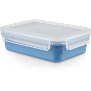 Emsa Frischhaltedose Clip&Close N10125, aus Kunststoff, 0,8 Liter, aquablau, luftdicht