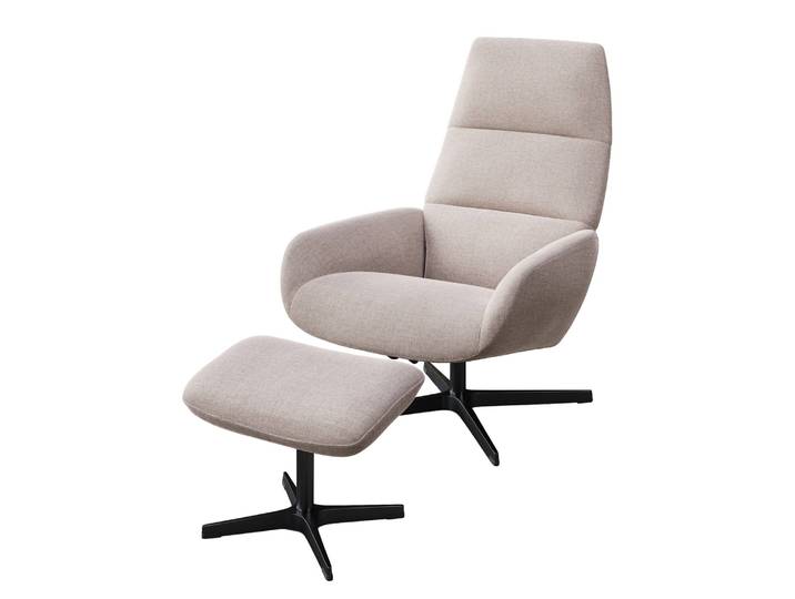 Relaxsessel Turami Beige/Hellbeige Flachgewebe 71 x 110 x 80cm