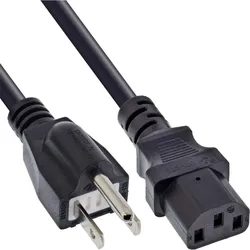 30er B-Pack InLine Netzkabel, Netzstecker Japan / Kaltgerätestecker C13, 1,8m