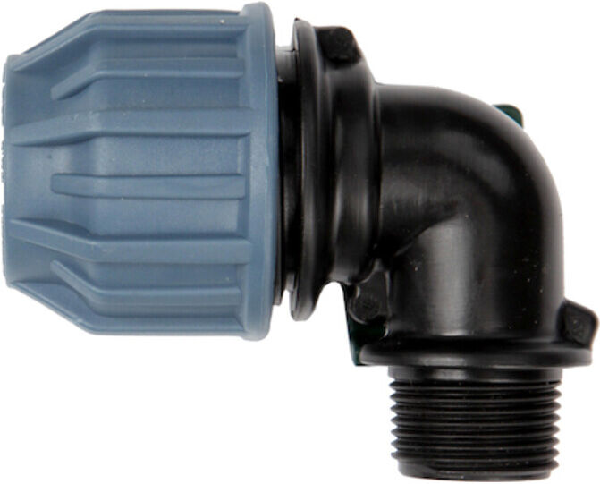 floraworld PP-Winkel-Rohr-Verschraub ung AG 19mm(3/4") für 25mm Rohr ; RAIN BIRD (22354)