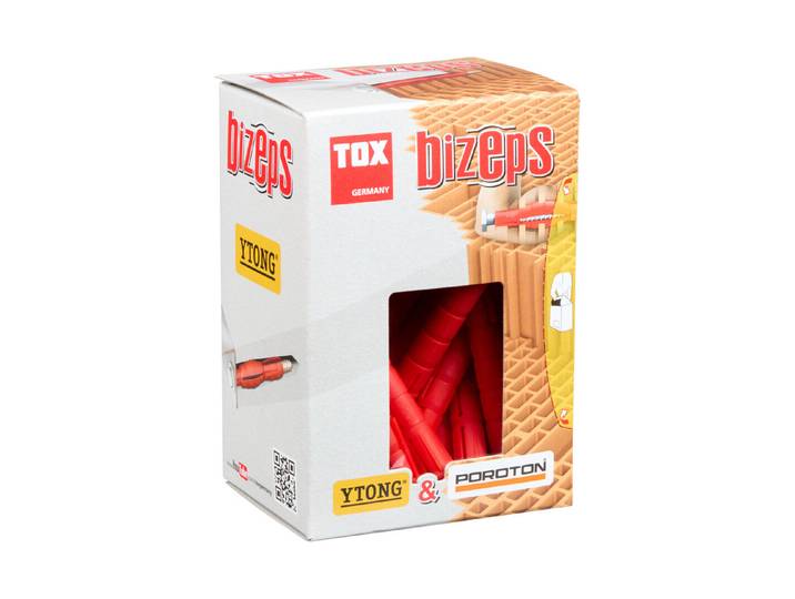Tox Parallel-Spreizdübel Bizeps Rot ⌀ 10 mm 25 Stück