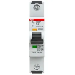 ABB Leitungsschutzschalter UC B 6A 1-polig S301P-B6 240V 1TE 50-60Hz IP20