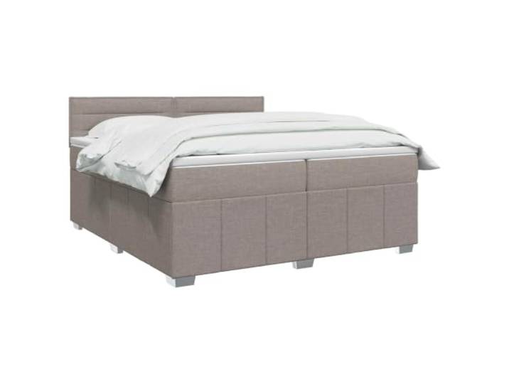 vidaXL Boxspringbett mit Matratze Taupe 200 x 200 cm Stoff Passt die Unterstützung an deine gewünschte Höhe an. Beleuchte deinen Raum mit flexibler Beleuchtung