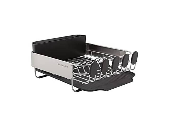 KitchenAid Kompakter Edelstahl-Geschirrkorb, 41,6 cm, Schwarz