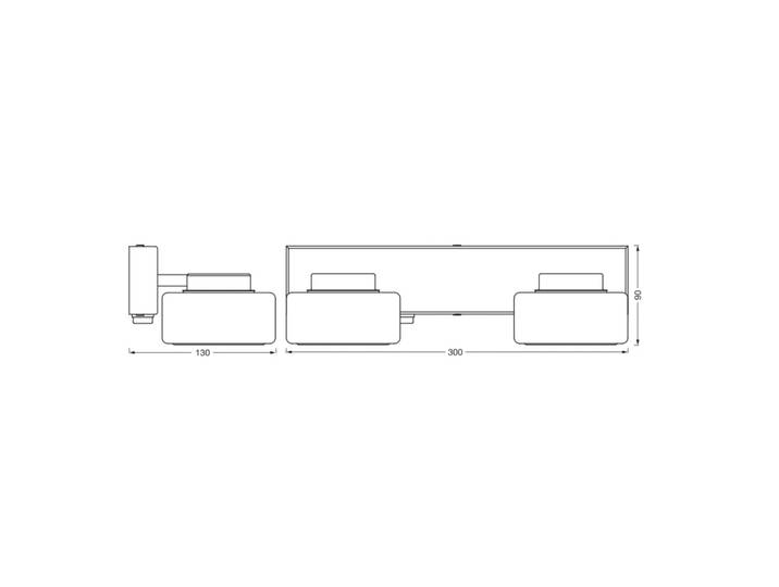 LEDVANCE Wandlampe Orbis Flame, chrom / silber, für Badezimmer, Metall, Wandleuchte, Wandlampe Bad