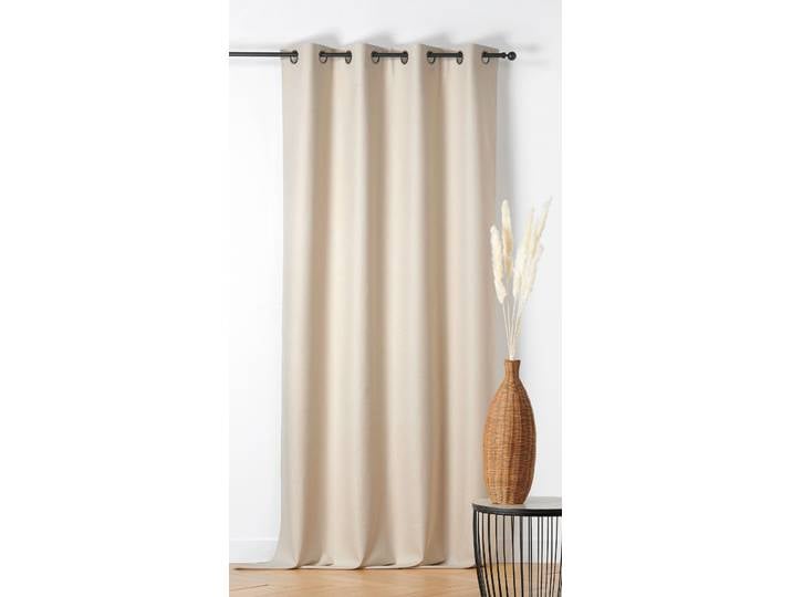 Rideau 100% occultant ivoire 135x260cm