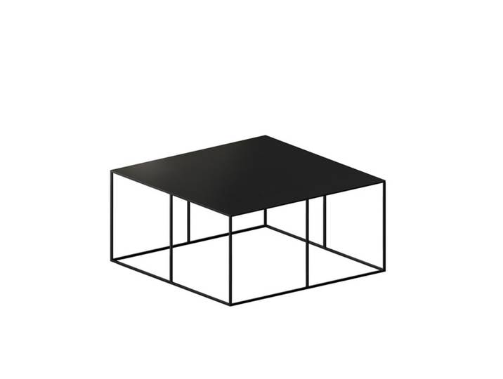 Sofa-Tisch Slim Irony Low Table Zeus schwarz, Designer Maurizio Peregalli, 70x34x70 cm