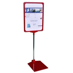 Franken Infoständer A4 »PSM A4 01« rot