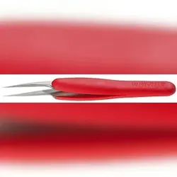 Pinzette Ergo ESD Typ  5A, schräge Spitzen, amagnetischer Stahl