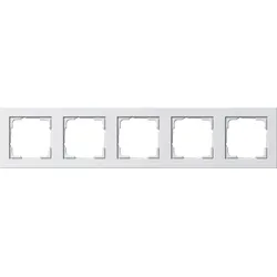 Gira 021529 Abdeckrahmen 5f Gira E2 Reinweiß