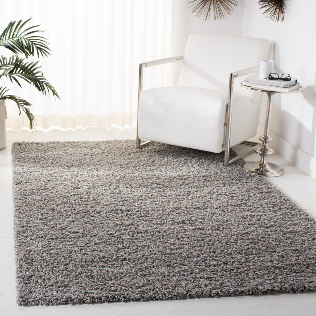 Etta Avenue Madeleine Rectangle Area Rug Light Grey Rectangle 183 x 274 cm