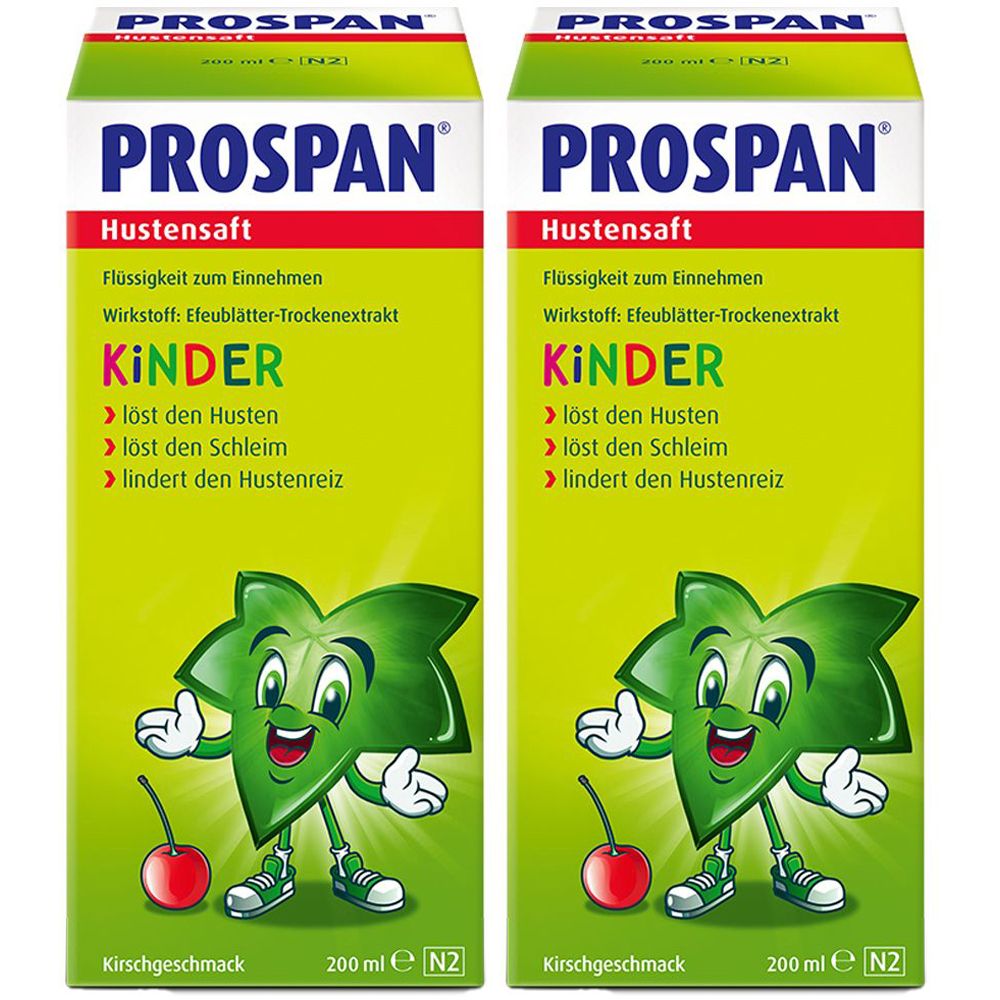 2x Prospan Hustensaft 2x200 ml Flüssigkeit zum Einnehmen