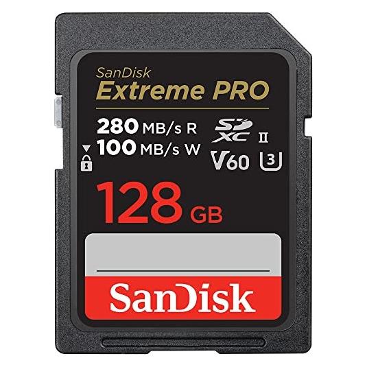 Sandisk Extreme PRO UHS-II V60 (128 GB, SDXC, U3, UHS-II) (SDSDXEP-128G-GN4IN)