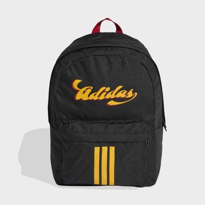 Rucksack ADIDAS PERFORMANCE "ADIDAS TIRO GRAFIK II", schwarz (schwarz, collegiate gold), Rucksäcke, Obermaterial: 100% Polyester, Rucksack