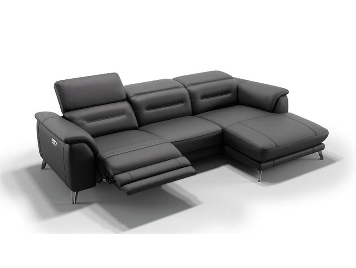 Ledergarnitur GANDINO Ecksofa mit Funktion