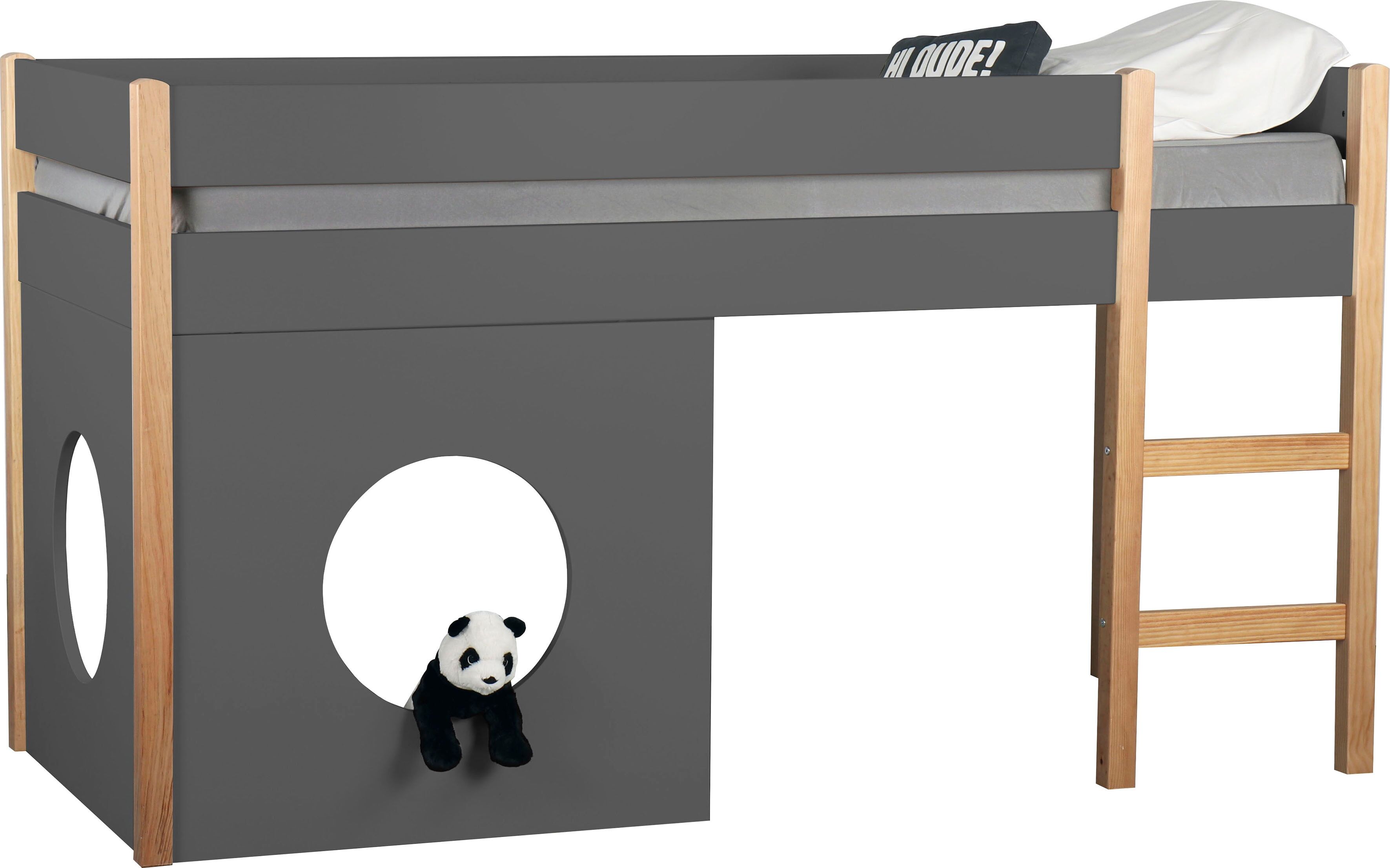 Ansteckplatte MÖBILIA "Lizzi", grau, B:90cm H:90cm T:2,5cm, MDF, Ansatztischplatten, Ansteckplatte, Paneele als dekorative Ergänzung der Betten der Serie Lizzi